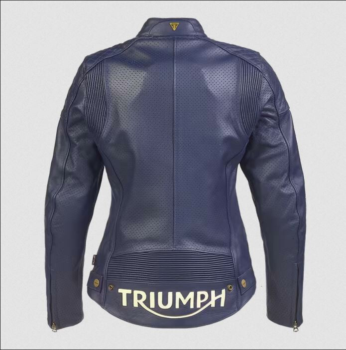 Triumph Braddan Womens Air Race Jacket Blue MLES2333 | eBay
