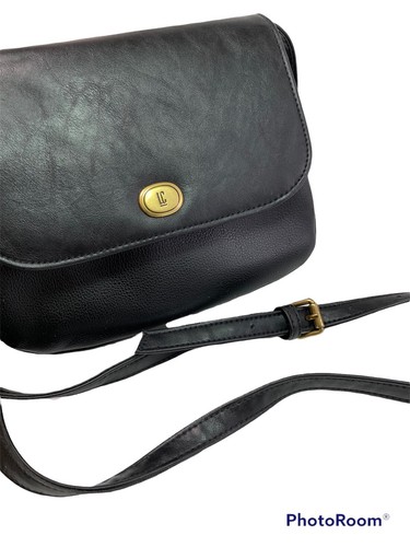 Liz Claiborne PVC Black Crossbody Internal Divider Compact Organizer 7x8x2” - Bild 8 von 8