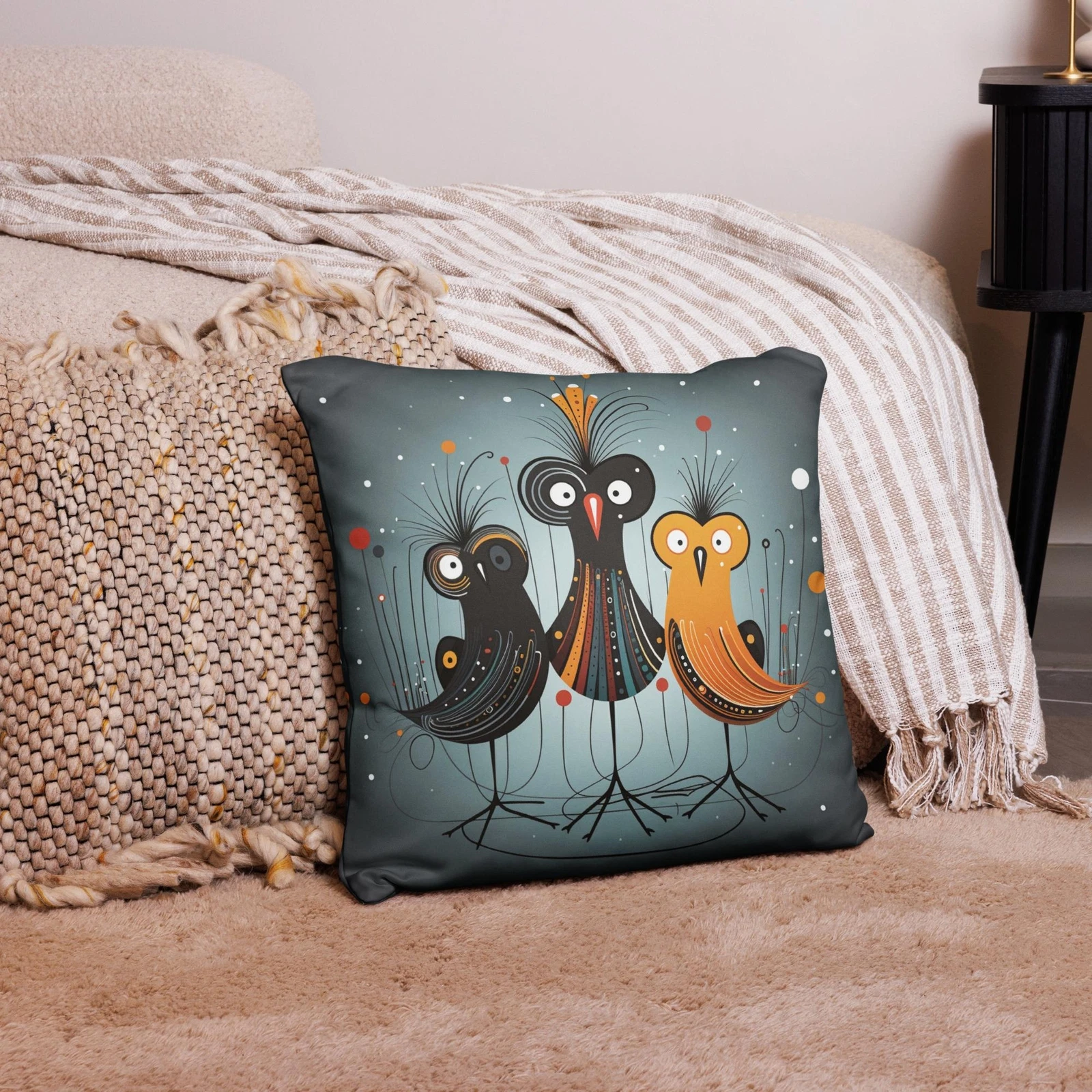 Birds 33 Throw Pillow Case