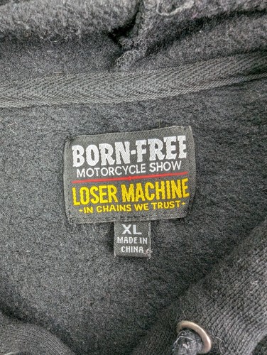Born Free Motorcycle Show x Loser Machine Glory Born Men's Size XL Hoodie - Picture 10 of 12