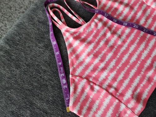 Z By Zella Girls Strappy Pink Static Shibori 2 Piece Swim Suit Size 16 - Picture 12 of 13
