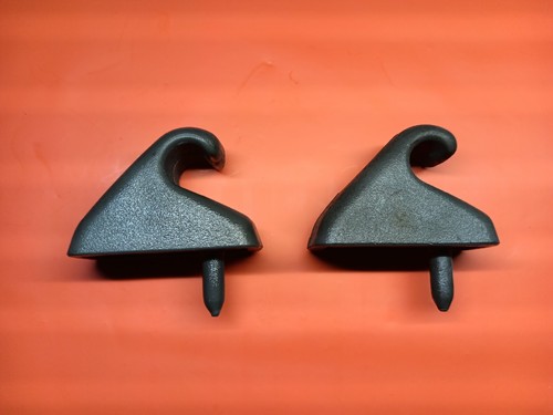 79-95 TOYOTA PICKUP 4RUNNER SUNVISER HOOKS HANGERS HOLDERS CLIPS RETAINERS GRAY - Picture 2 of 2