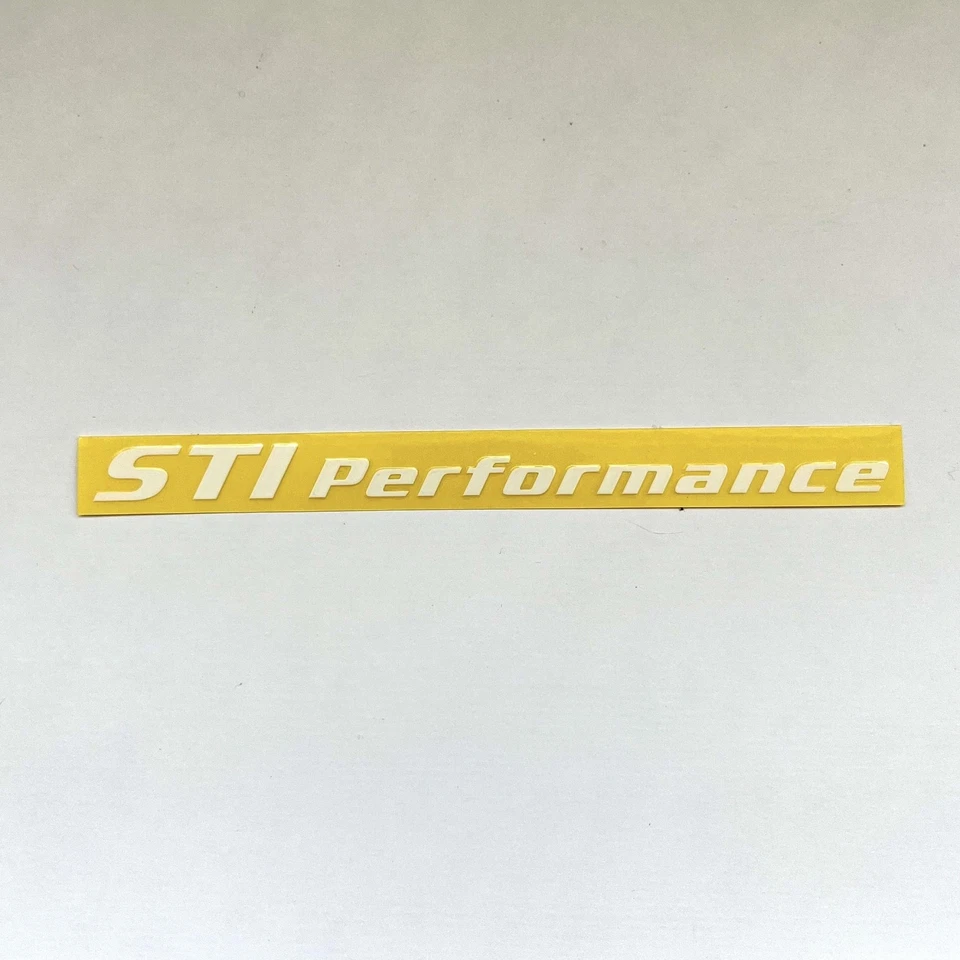 JDM Subaru STI Performance White Mini Sticker Decal Genuine OEM - Image 2 of 4