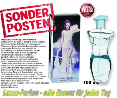 Creation  Pour Femme Eau de Parfum   - 100ml  -