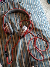 Beats by Dre Solo HD Wired Red W/Case -Tested- Work Great- Great Condition