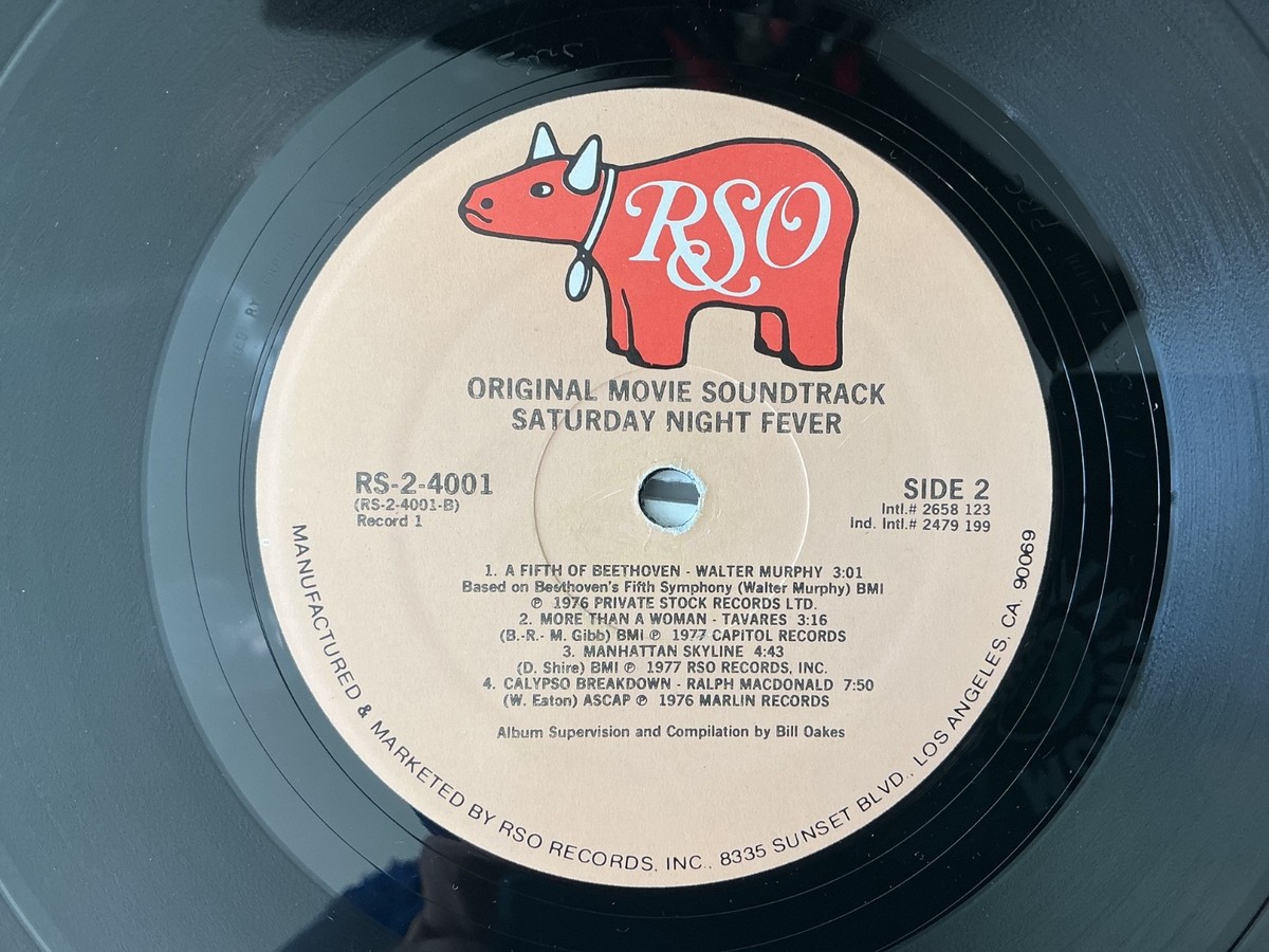 Saturday Night Fever Soundtrack 2 M- vinyl LP 1977 ROS RS2-4001