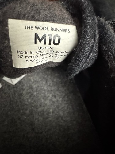Allbirds Wool Runners Mens Size 10 Gray White Athletic Walking Shoes Sneakers - Picture 6 of 7