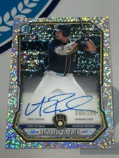 2026 Topps Bowman Chrome 1st Speckle Autograph /299 ANDREW FISCHER Brewers 