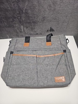 BabbleRoo Gray Diaper Bag Backpack Tote Travel Baby Bag NWT