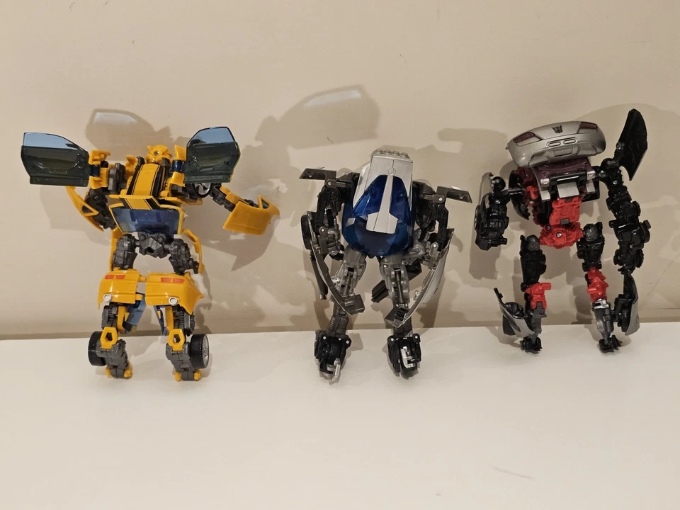 LOT BUMBLEBEE SIDESWIPE SIDEWAYS Deluxe Class Transformers Revenge of the Fallen - Image 3 of 4