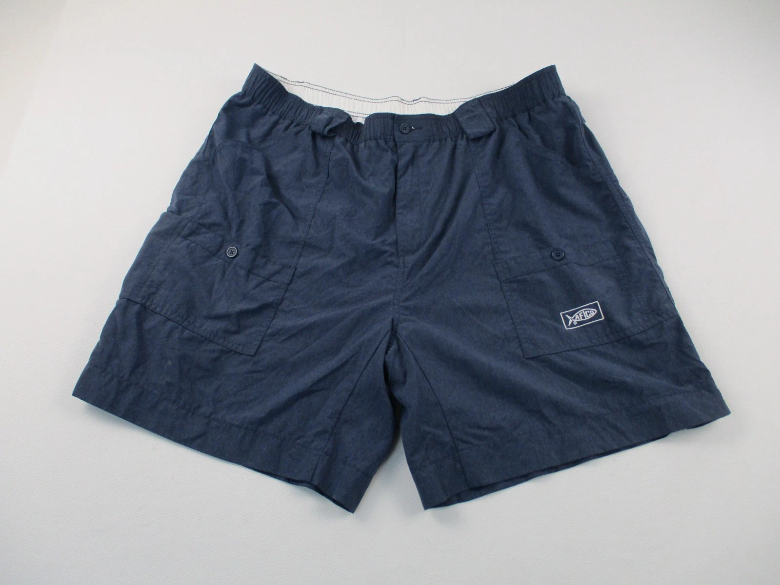 AFTCO Cargo Shorts Mens 44 Blue Outdoors Casual Pockets Fishing Outdoor