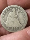 1853 Seated Liberty Quarter free shpping