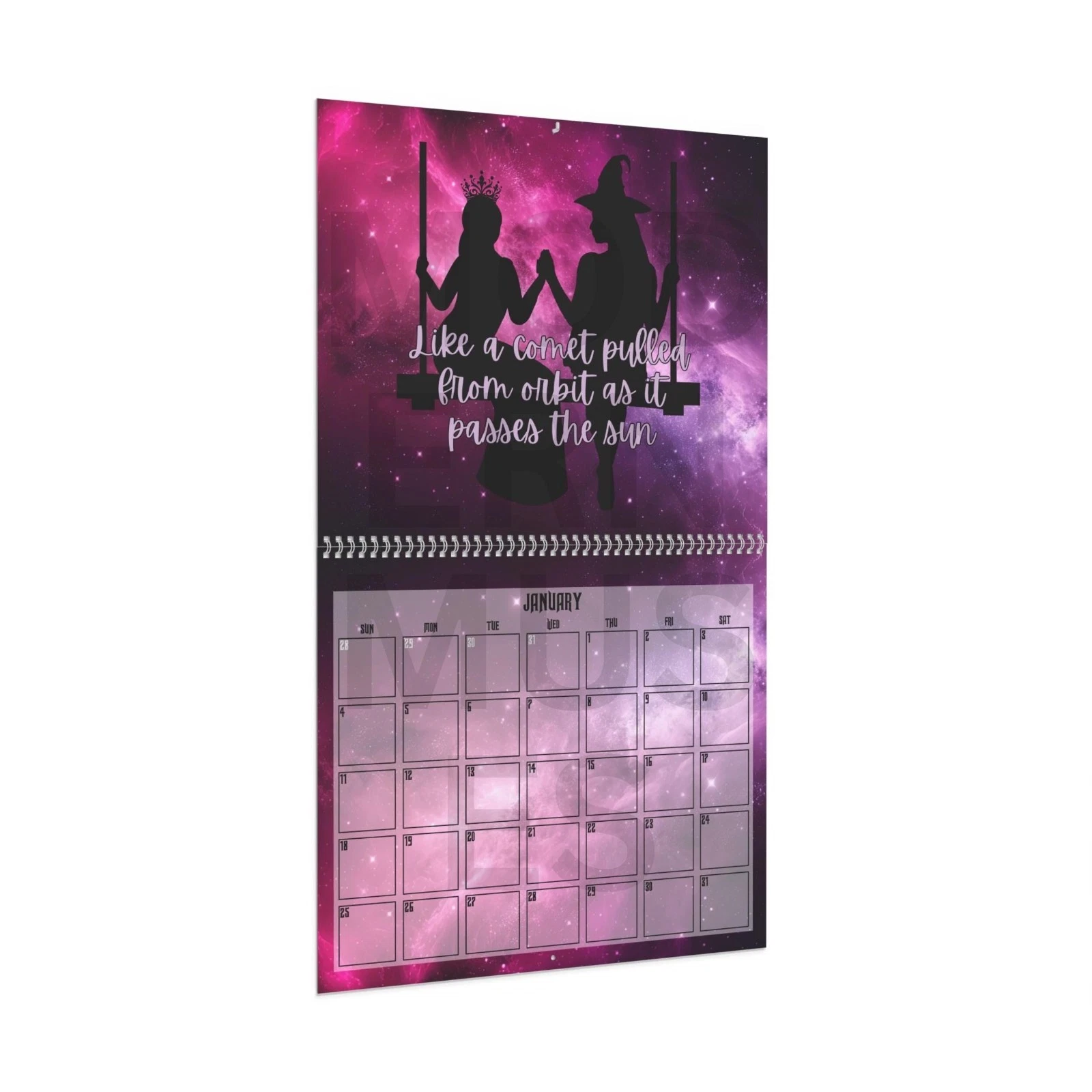 Wicked for Good 2026 Wall Calendar, Elphaba & Glinda, Movie Inspired Planner