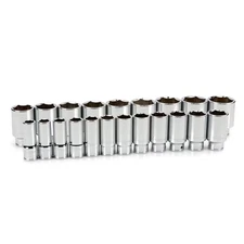 TEKTON 3/4-in Drive Standard (SAE) Deep Socket Set 21 -Pieces