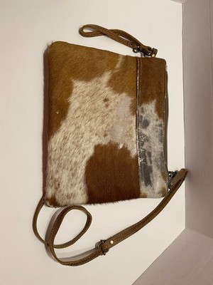 Myra Bag purse with wrist strap or shoulder adjustable strap. 111/4 inches wide