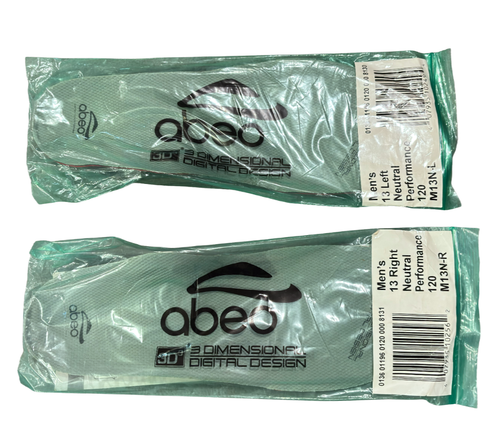 Abeo 3D3 Metatarsal Neutral Performance 120 M13N L & R Pair Men's 13 Insoles - Picture 3 of 4