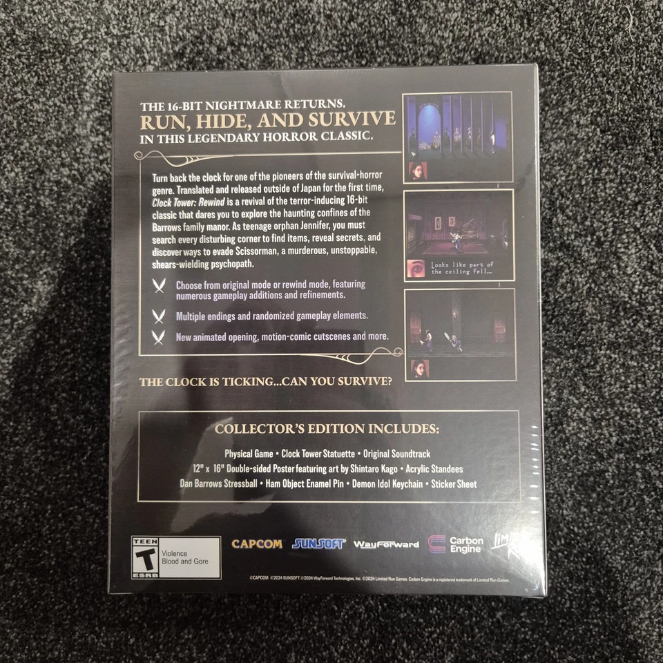 Clock Tower Rewind Collector's Edition LRG Limited Run Games PS5 NEW SEALED - Image 2 of 4