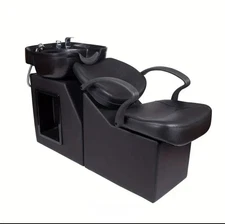 Backwash Barber Shampoo Chair with Sink Bowl Unit Salon Spa Beauty Equipment