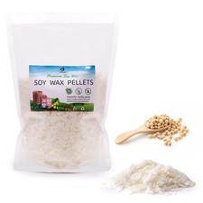 100 Natural Soy Wax Flakes for Candle Making, Eco-Friendly,Farm-Sourced, No ...