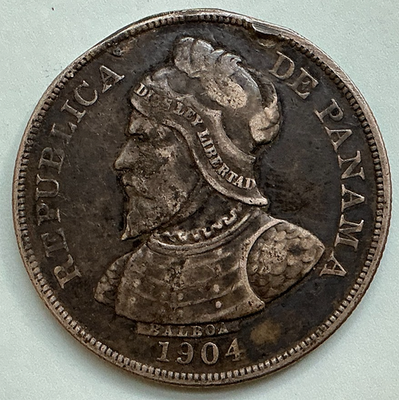 パナマ 1904年 50センティモ 銀貨 1904 Panama 50 Centesimos KM# 5. Balboa Silver Coin | eBay