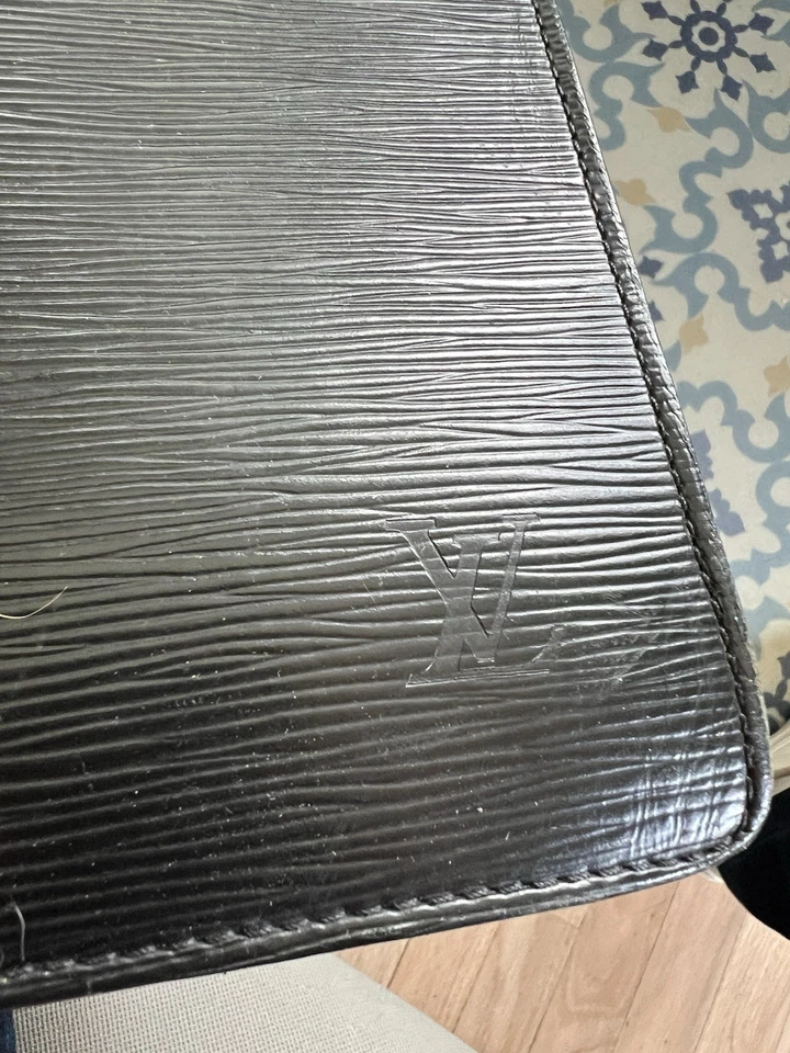 LOUIS VUITTON черный Epi кожи SERVIETTE CONSEILLER портфель атташе - Изображение 3 из 4