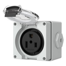 50Amp Power Outlet Box, Receptacle,250Volt Heavy-Duty Outdoor dustproof and W...