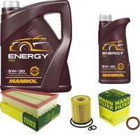 Mann Inspektionspaket 6L Mannol Energy 5W-30 FüR Mercedes W246 B 180 W242 W176 A