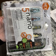 Hexbug Nano Micro 5-Pack, 4 Regular Plus 1 Glow-in-the-Dark - Damaged Package