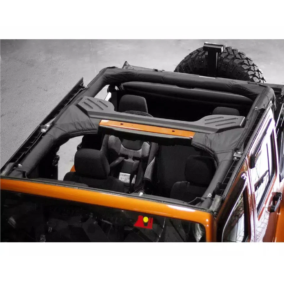Rugged Ridge Black Polyester Half Roll Bar Cover Kit for 07-18 Wrangler JK 4 DR Foto 4 de 4