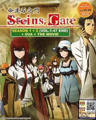 Steins Gate Season 1-2 + OVA + Movie Japanese Anime DVD English Dub Free Ship