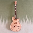 Unfinished 6-string L P DIY Electric Guitar Kit Burl Top Mahogany Neck GD part — photo 3