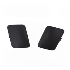 2 x Black Auto Parts Left Right Front Bumper Tow Hook Cover Cap Replacement