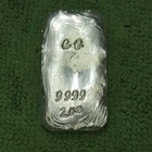2 Ozs .9999 Fine Silver Hand Poured Bar