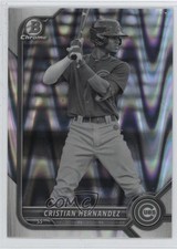 2022 Bowman Draft Chrome Black & White RayWave Refractor Cristian Hernandez 0o3x