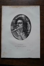 FORBIN . portrait. 1821 lithograph.