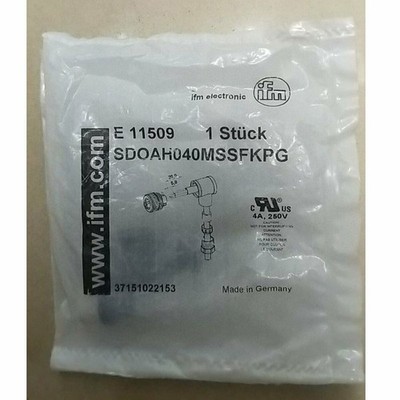 One For IFM Sensor Connection Plug E11509 New Fast Shipping *p0