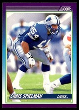 1990 Score Chris Spielman Detroit Lions #191