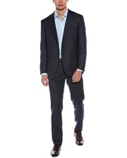 Canali 2Pc Wool Suit Men's Grey 46