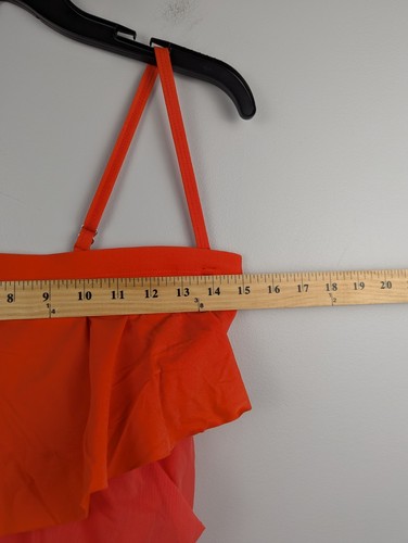 Jantzen Women's Swimsuit Sz 10 Adjustable Straps Tiered Layers Flattering Peach - Picture 3 of 11