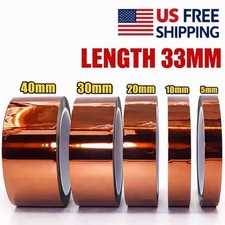 1pc Kapton Polyimide Heat Resistant Insulation Tape 33M Roll - Board Protection
