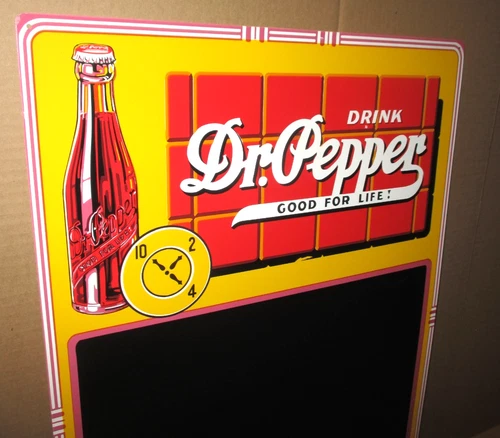 DR PEPPER - VINTAGE UNUSED - Menu Chalk Blackboard - Gas & Restaurant -Dated1993