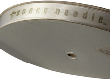 Seattle Space Needle Poly White Ribbon Spool Roll Made in USA