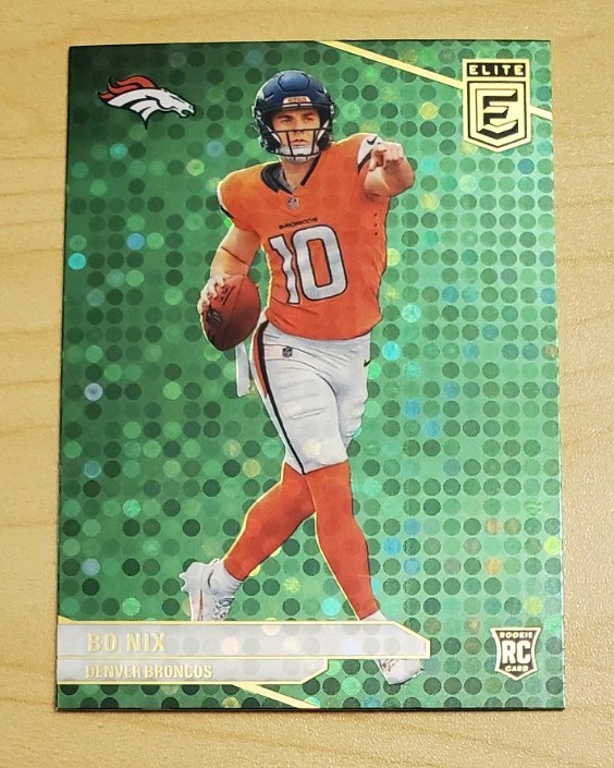 2024 Panini Donruss Elite - Rookies Bo Nix #175 Green Disco (RC)