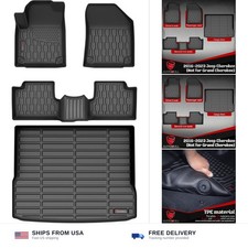Floor Mats Cargo Liner Compatible with 2019-2023 Cherokee Not for Grand