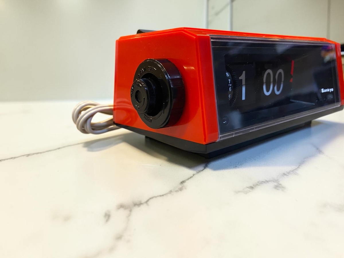Sankyo ZAX L108Z Flip Clock Vintage Alarm Japan Retro Working | eBay