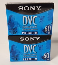 Sony DVC Mini Video Cassette Tape 60 Minutes 2 Total   New/Sealed