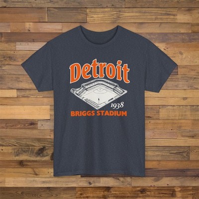 Briggs Stadium 1938 Ballpark T-Shirt - Detroit Tigers Baseball