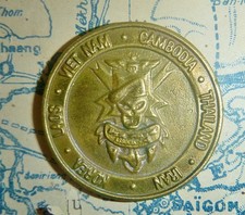 RARE - Un-Named Bronze Challenge Coin - US SPECIAL OPERATIONS, Vietnam War E.154