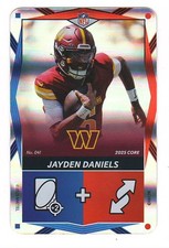 Jayden Daniels 2025 UNO Elite NFL Football Blue & Red Dual Foil rare SP Card #41
