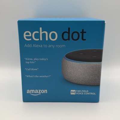 Amazon Echo Dot (3rd Generation) Smart Speaker - Heather Gray BRAND NEW IN BOX